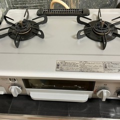 魚焼きグリル付きガステーブルの画像