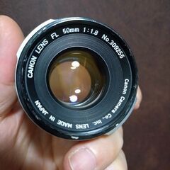 分解清掃済2　初期型　CANON LENS FL 50mm F/1.8　グルグルボケの和製ビオターの画像