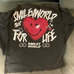SMILEY WORLD ZARA 長袖カットソー グレー　サイズ164センチの画像