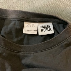 SMILEY WORLD ZARA 長袖カットソー グレー　サイズ164センチの画像