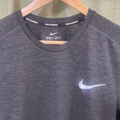 ナイキ NIKE Tシャツ 半袖Tシャツ RUNNING Dri-FIT サイズL  半袖 L ブラック　グレーの画像