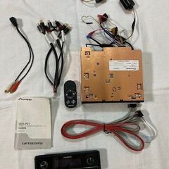 パイオニア カーオーディオ DEH-P01　カロッツェリア　延長ケーブル　台座セット　ディスプレイパネルの画像