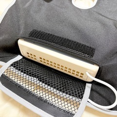 【新品未使用】ベビーカー ファンシート バッテリー付 内蔵電池8000mAh 暑さ対策 グレーの画像