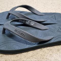 EIGER FLIP FLOP グレーの波模様サンダルの画像