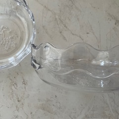 ガラス製 器  2個セットの画像