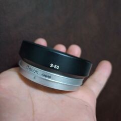 美品　canon fl50mm用　S-50 50mm メタルフー...
