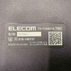 ★ELECOM 薄くて小さいワイヤレスミニキーボード TK-FDM078の画像