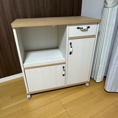 【取引先決定】コーナン購入　食器棚 ロータイプ キッチンカウンタ...