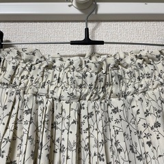 花柄ロングプリーツスカートの画像