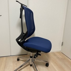 美品　シルフィーメッシュ オカムラokamura 肘無ローバックチェアの画像