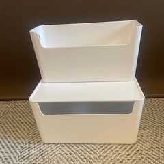 ニトリ 整理バスケット(フタ付) 2setの画像