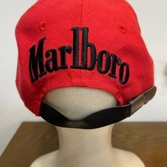 マルボロ Marlboro キャップ ビンテージ 80s 90s 当時物 刺繍柄　帽子 キャップ CAP ヴィンテージ　赤レッド　の画像