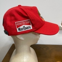 マルボロ Marlboro キャップ ビンテージ 80s 90s 当時物 刺繍柄　帽子 キャップ CAP ヴィンテージ　赤レッド　の画像