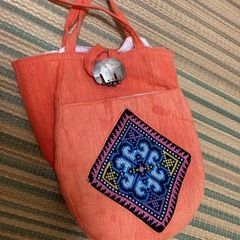 モン族刺繍 ハンドバッグの画像