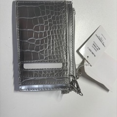 シルバー 財布 ポーチ ウォレットの画像