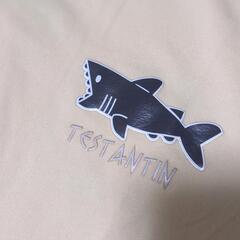 ペアルック お揃い tシャツ サメ ベージュの画像