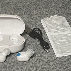 新品未使用 ワイヤレスイヤホン 白の画像