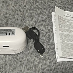新品未使用 ワイヤレスイヤホン 白の画像