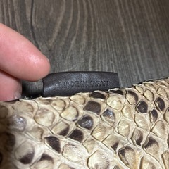 【値下げ】パイソンレザートートバッグの画像