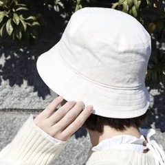 UNIQLO ユニクロ バケットハット 帽子 ホワイト タオル生地の画像