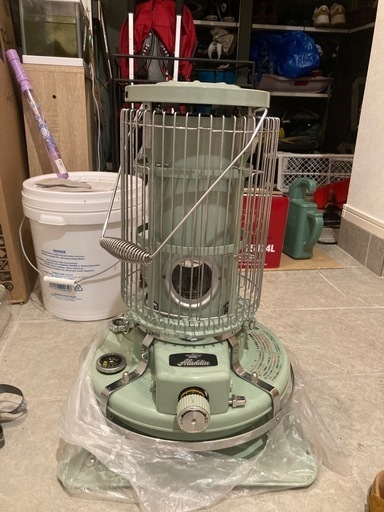 アラジン　ブルーフレームヒーター　石油ストーブ　ストーブガード付き