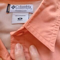 未使用 Columbia Sportswear オレンジ アウトドアシャツ 長袖 Mサイズの画像