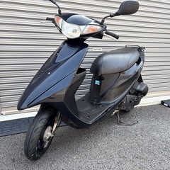 4125.定番人気　アドレスv50 白メーター　バッテリー、シー...
