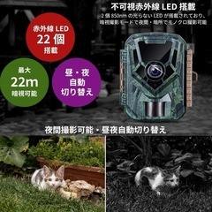 お値下げしました！✨新品✨トレイルカメラ 野生動物監視カメラ 小型防犯カメラ 乾電池式 赤外線の画像