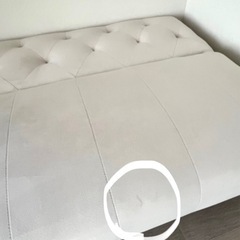 【値下げ】Lowya ソファベッド(3人がけ)の画像