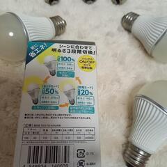 明るさ3段階～LED電球6個セットの画像