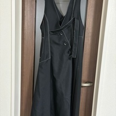 United Tokyo プリーツドッキングジャンスカ Sサイズ  黒 ブラック ユナイテッドトウキョウ ノースリーブワンピースの画像