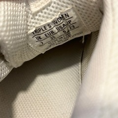 【美品】バレンシアガ トリプルエス クリアー ソール ホワイト 箱紐レシート付き 23.0cmの画像