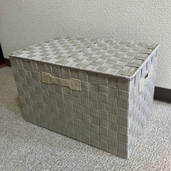 物々交換希望　収納カゴ　網カゴ　グレー系