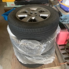 完了　アルミホイル付タイヤ7/8(225/65R/17)中…