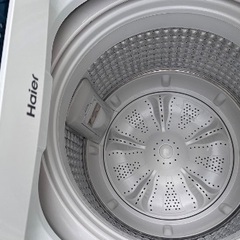 🟧洗濯機番号42 Haier 2019年製 5.5kg 大阪府内全域配達無料 設置動作確認込み 保管場所での引取は値引きしますの画像