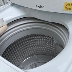 🟧洗濯機番号42 Haier 2019年製 5.5kg 大阪府内全域配達無料 設置動作確認込み 保管場所での引取は値引きしますの画像