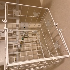 [予定者あり]   ミッキー 洗濯機上ランドリーラック ホワイトの画像