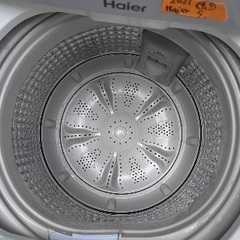 🟧洗濯機番号61 Haier 2021年製 4.5kg 大阪市内配達無料 設置動作確認込み 保管場所での引取は値引きしますの画像