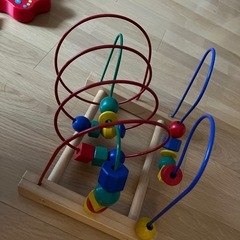 ビーズコースター　知育玩具の画像