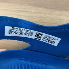 adidasキッズサンダル17センチの画像
