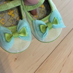 バースデイ　ディズニー　ティンカーベル　バレエシューズ　キッズシューズ　ベビーシューズの画像