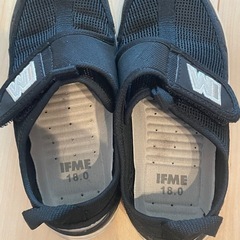 イフミー　ウォーターシューズ　キッズサンダル　ブラック　18cmの画像