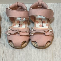 ⭕️無料　14cm 15cm サンダルセット　女の子の画像