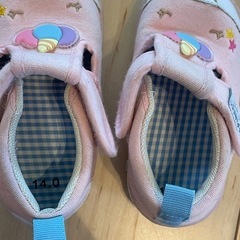 ユニコーン　ゆめかわ　笛付き　サンダル　ベビーシューズ　　14.5cmの画像