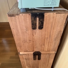 掲載7/26まで】前面ガラス引き出し2段×ガラス 戸棚×木製小引き出し