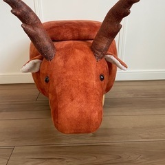 トナカイ　アニマルスツール　椅子置物の画像