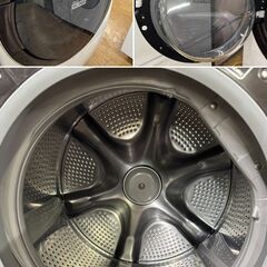 地域限定送料無料　美品【 HITACHI 】日立 ビックドラム 洗濯11.0㎏/乾燥6.0㎏ ドラム式洗濯機 AIお洗濯搭載 液体洗剤・柔軟剤 自動投入機能 スマホと連携 BD-SX110Fの画像