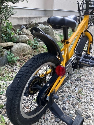 644、幼児用自転車14インチイエロー（補助輪付）