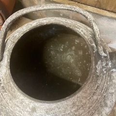 アンティーク レトロなアルミやかんの画像