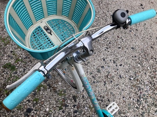 646、ブリヂストンジュニアシティサイクル24インチライトグリーン